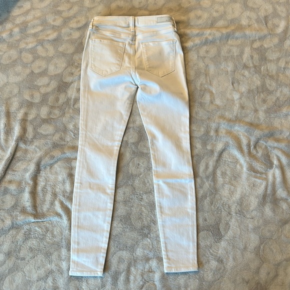NWT Ambercrombie Fitch A & F Harper Super Skinny White Jeans Size 24 Short - Picture 5 of 10